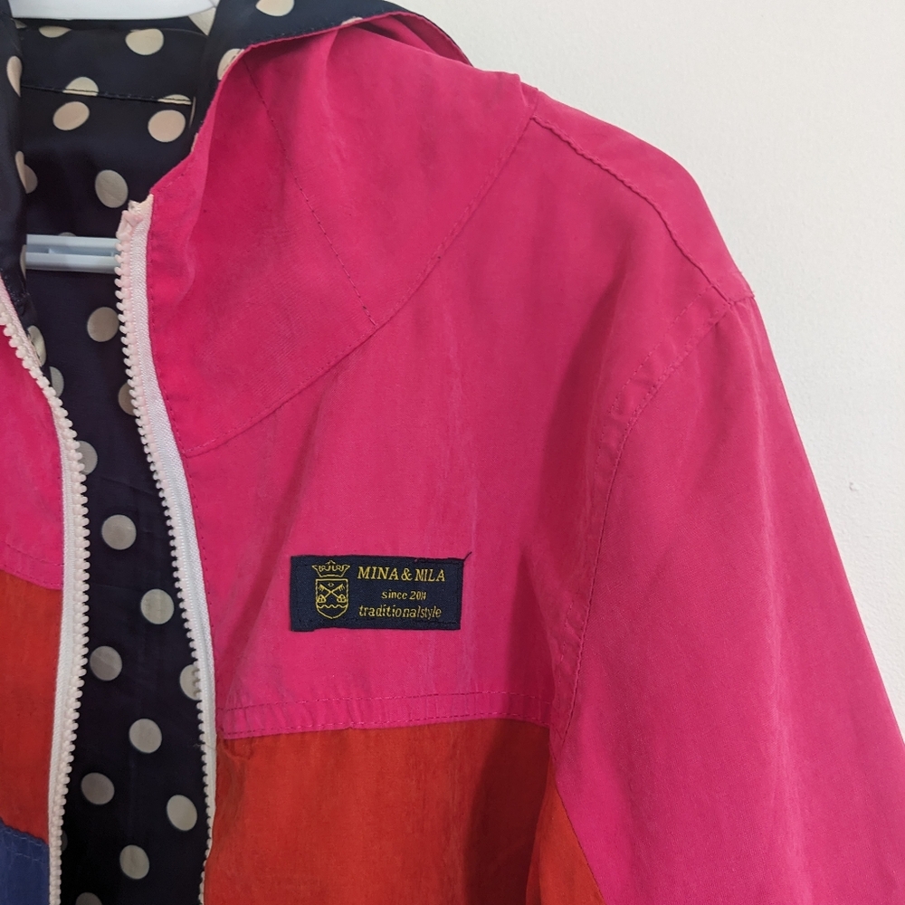 Colorblock Hooded Windbreaker - Picture 5 of 6